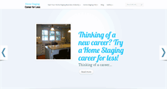 Desktop Screenshot of homestagingcareerforless.com